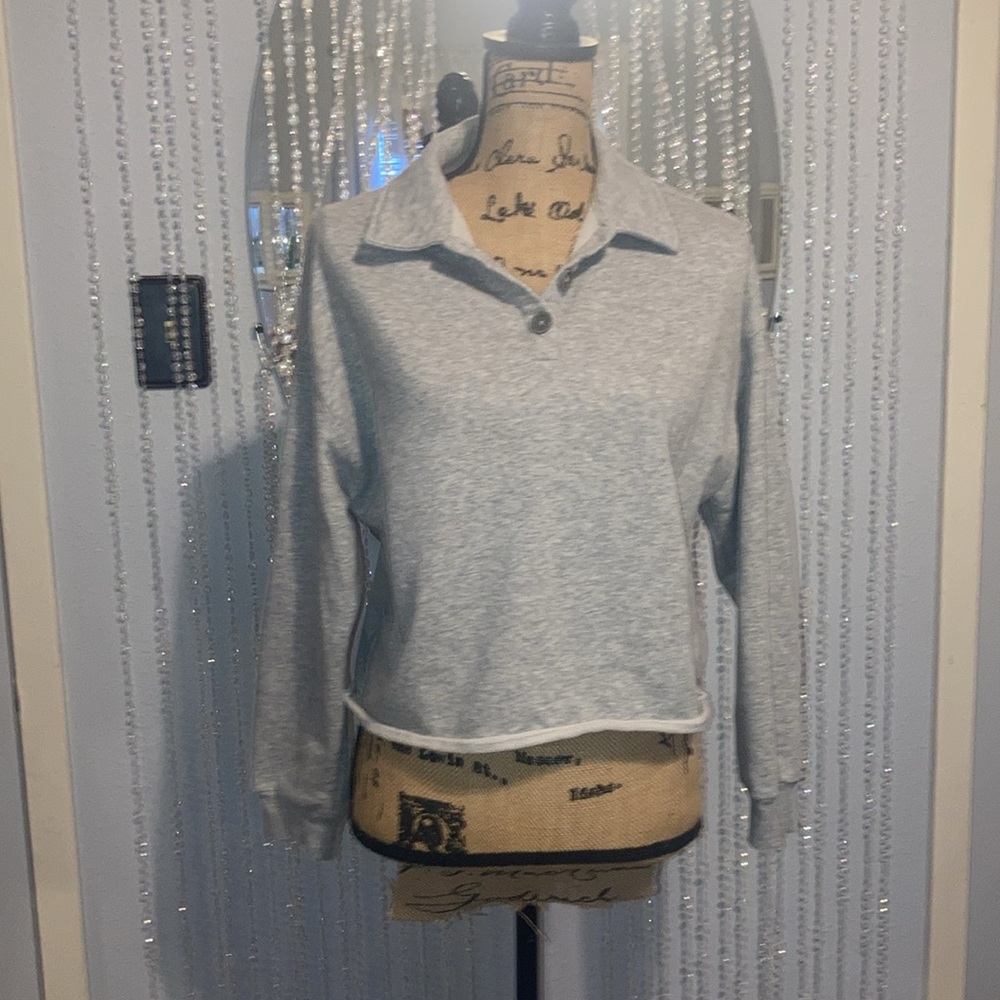 Paper Crane Grey Pullover Sweatshirt